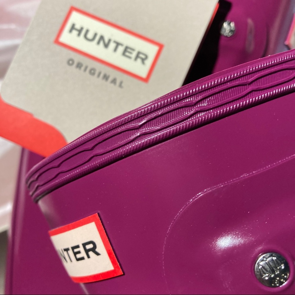 Hunter tall boots violet US 6, UK 4, 37 - Picture 3 of 11